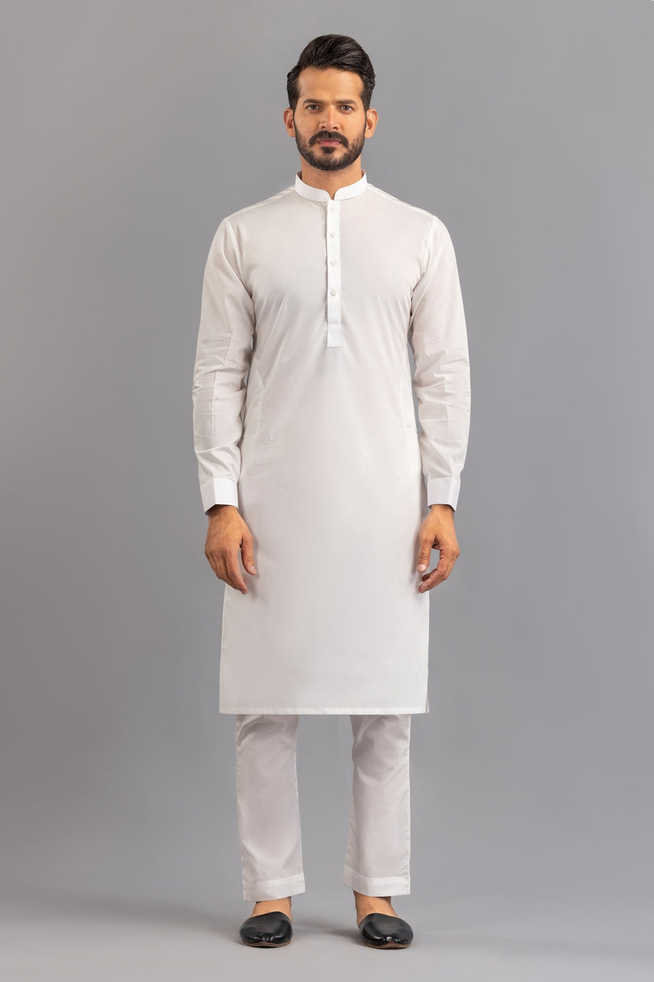 Red Gold Latha Unstitched Fabric Cotton-LF