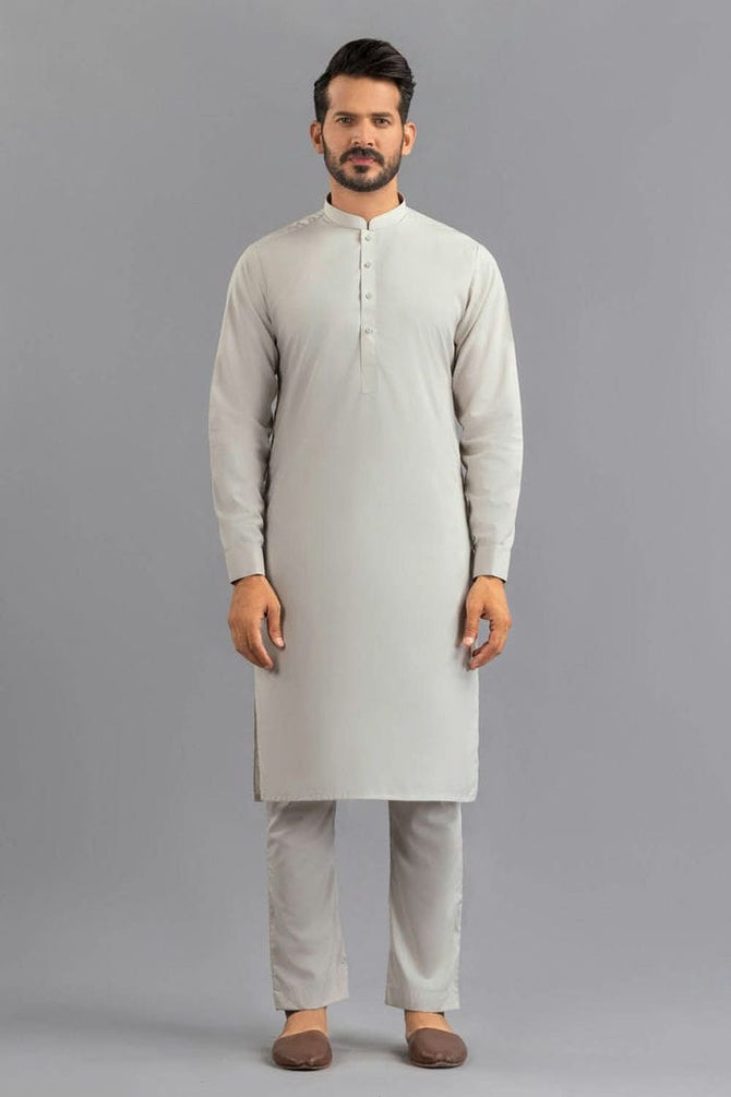 Red Gold Latha Unstitched Fabric Cotton-LF