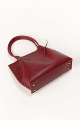 Maroon-Brown Tote Bag IDB-AW22-135 Maroon-Brown Tote Bag IDB-AW22-135