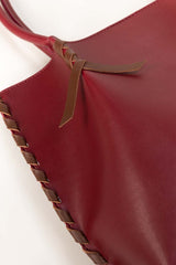 Maroon-Brown Tote Bag IDB-AW22-135 Maroon-Brown Tote Bag IDB-AW22-135