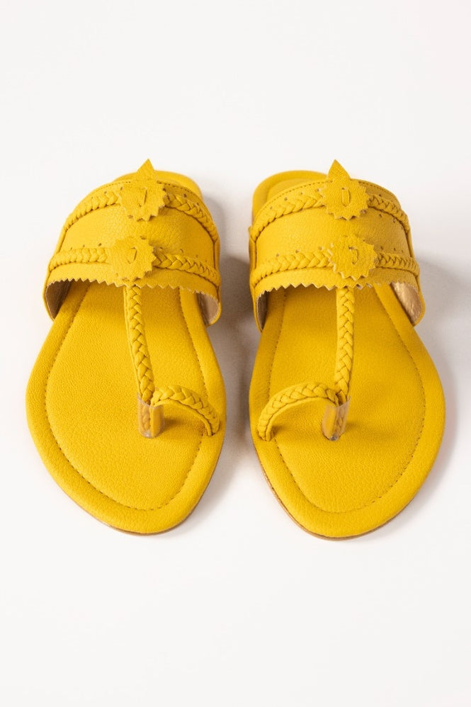 Yellow Kolhapuri