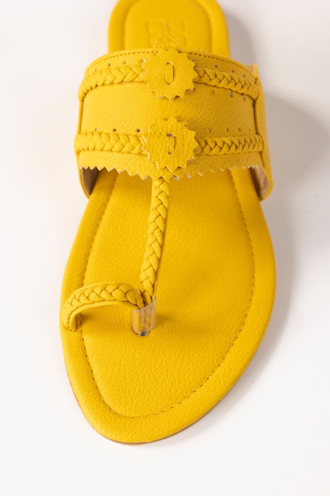 Yellow Kolhapuri