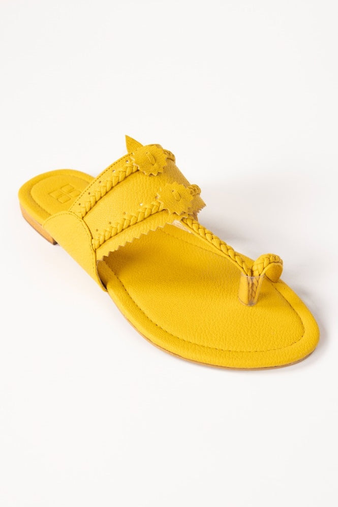 Yellow Kolhapuri