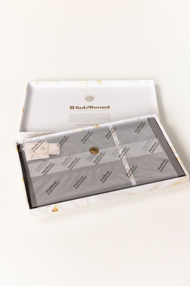 Embroidered Collection FD C001 Unstitched Fabric Cotton with Gift Box