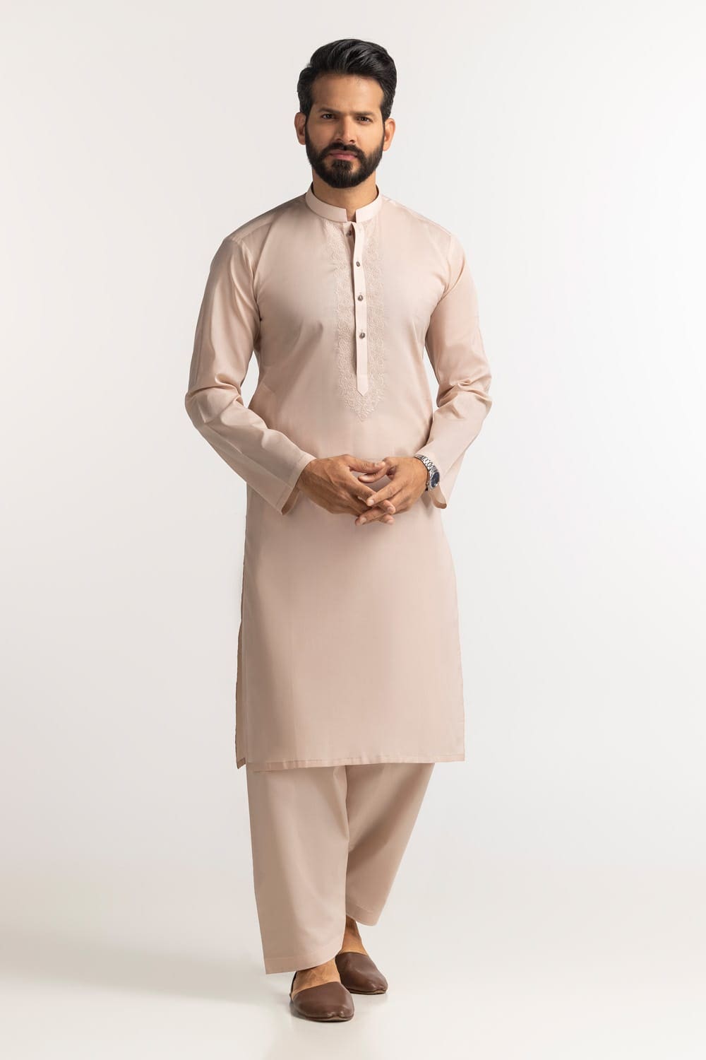 Embroidered Collection FD C004 Unstitched Fabric Cotton with Gift Box