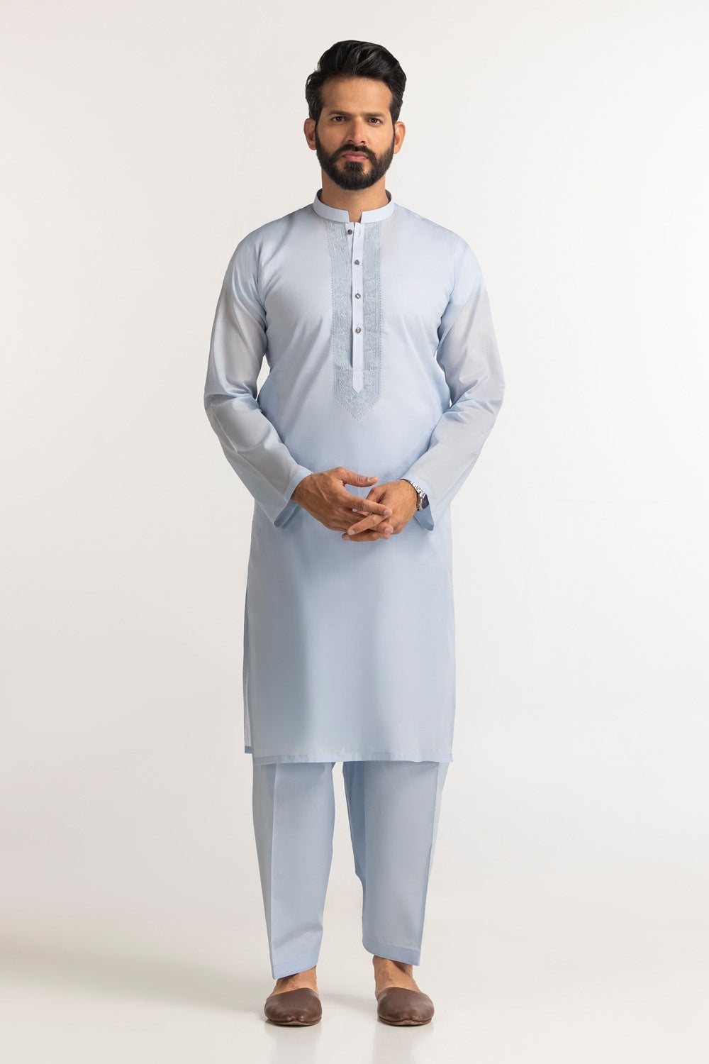 Embroidered Collection FD C005 Unstitched Fabric Cotton with Gift Box