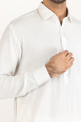 White Gold Unstitched Fabric Blended-LF White Gold Unstitched Fabric Blended-LF