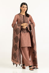 3PC Cambric Jacquard Suit IUSTKSD-1162