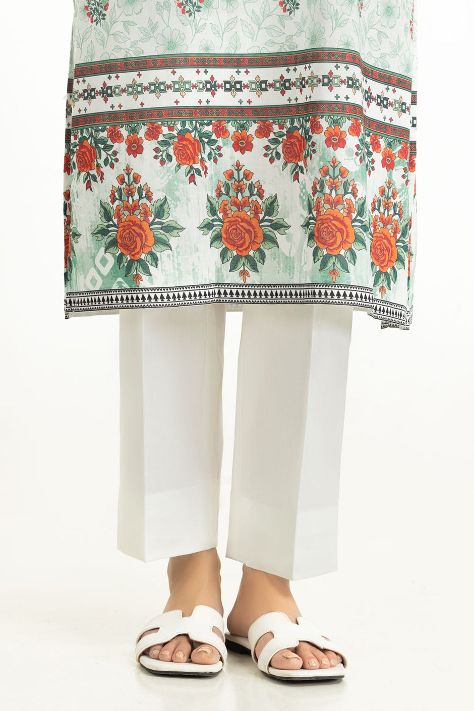 3PC Cross Hatch Printed Suit