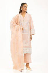 3PC Dobby Embroidered Suit IUSTKSD-1075
