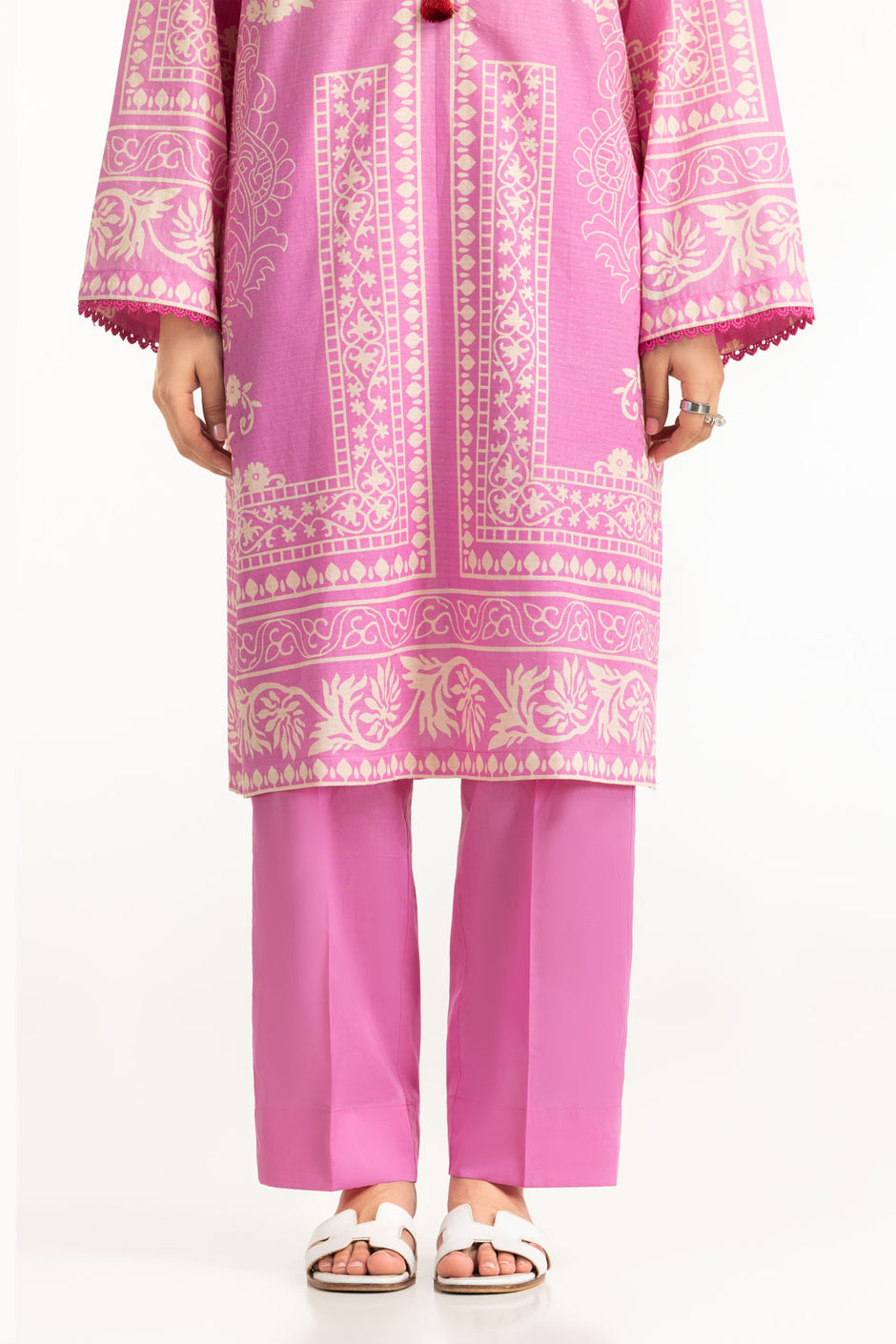 3PC Dobby Printed Suit