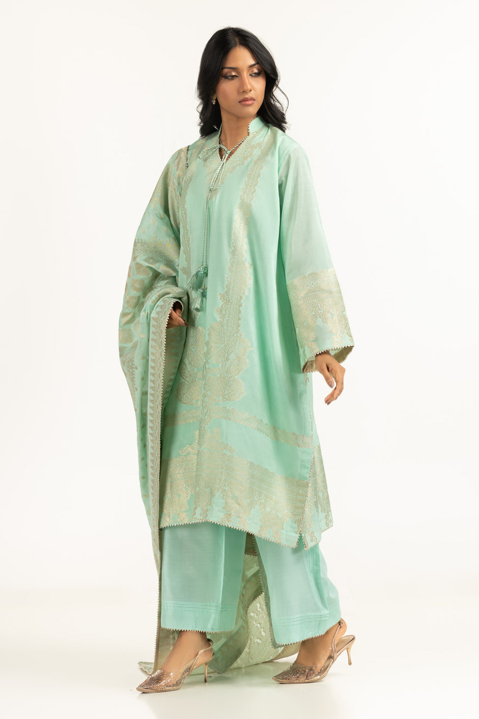 3PC Dyed Jacquard Suit