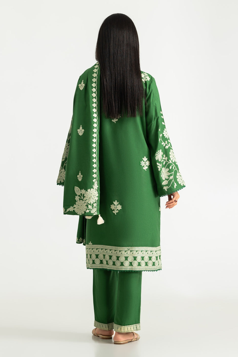 3PC Pashmina Embroidered Suit