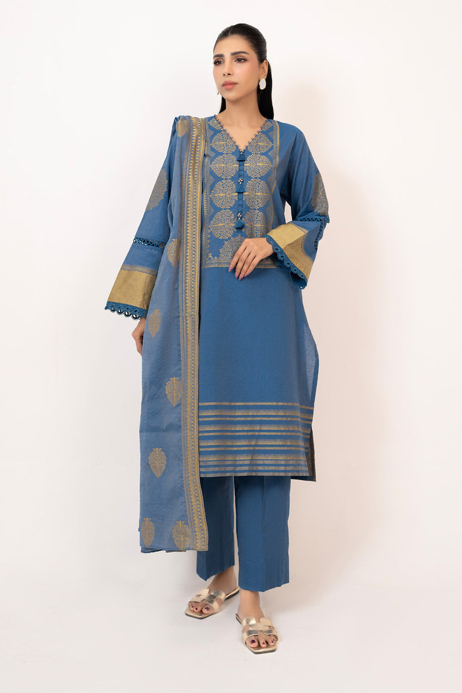 3PC Jacquard Dyed Suit