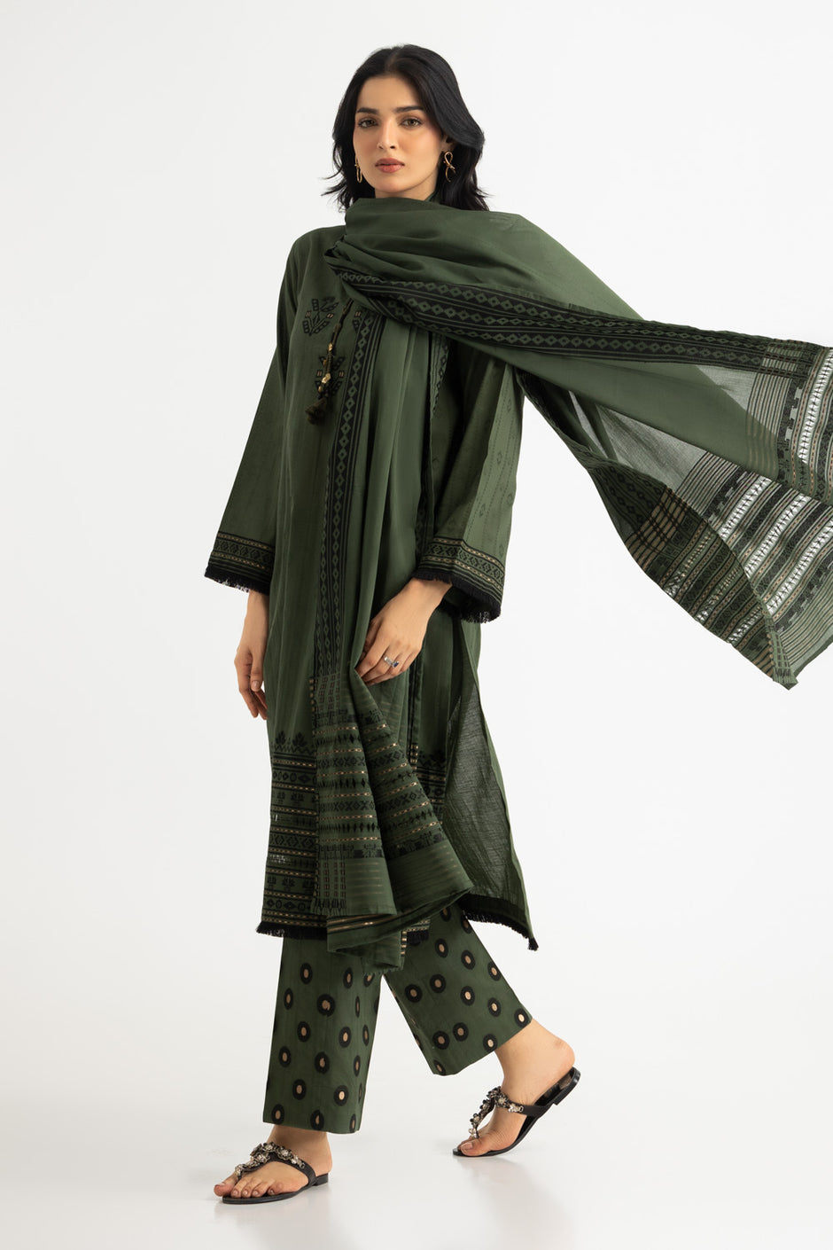 3PC Jacquard Dyed Suit