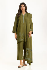 3PC Karandi Valvet Jacquard Suit IUSTKSD-1172