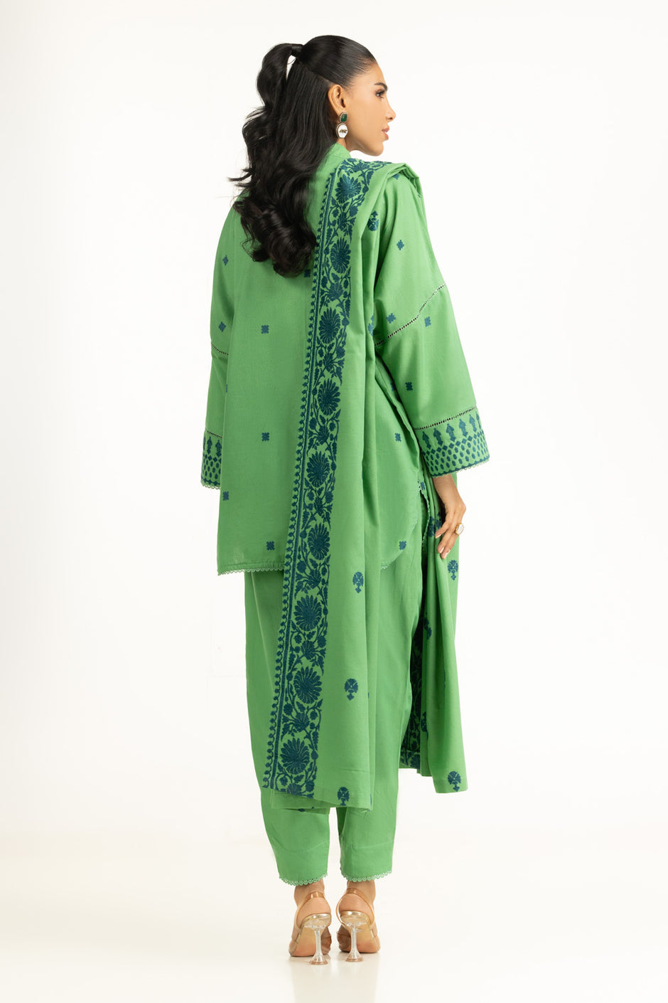 3PC Karandi Velvet Jacquard Suit