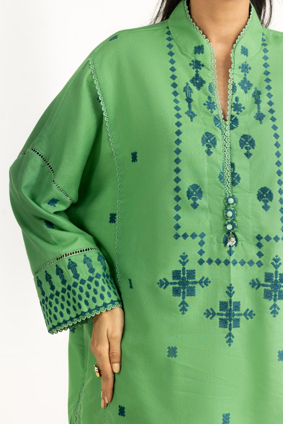 3PC Karandi Velvet Jacquard Suit