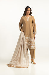 3PC Khaddar Embroidered Suit IPSTD-55085