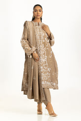 3PC Khaddar Embroidered Suit IUSTKSD-1265