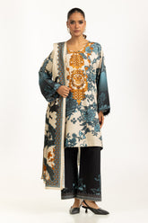 3PC Khaddar Printed Suit IUSTKSD-1196