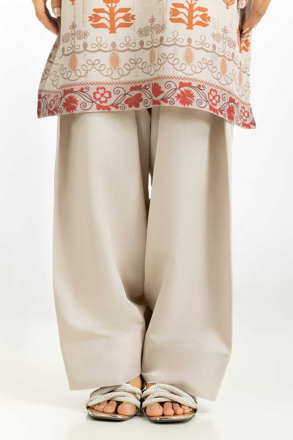 3PC Khaddar Printed Suit