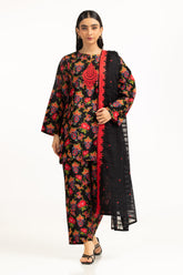 3PC Khaddar Printed Suit With Embroidered IUSTKSD-1308