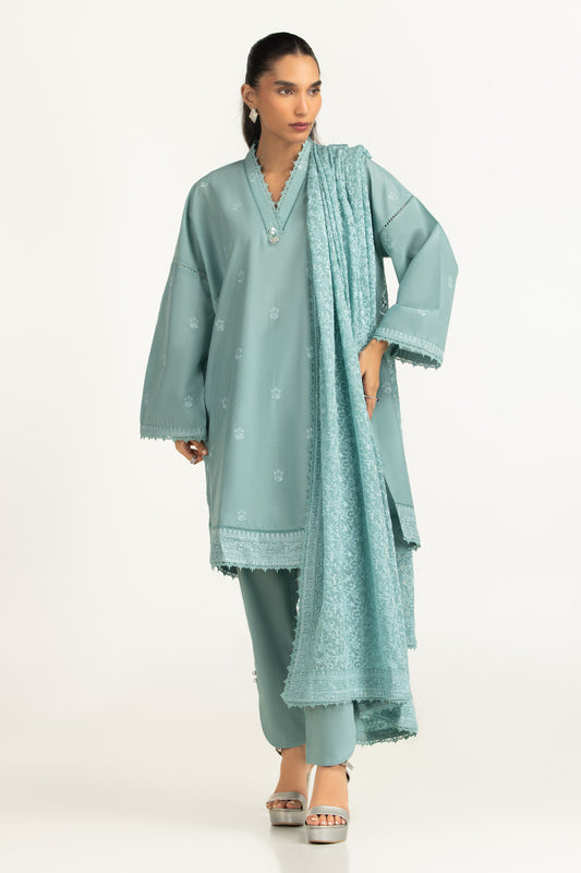 3PC Lawn Embroidered Suit IUSTKSD-2038