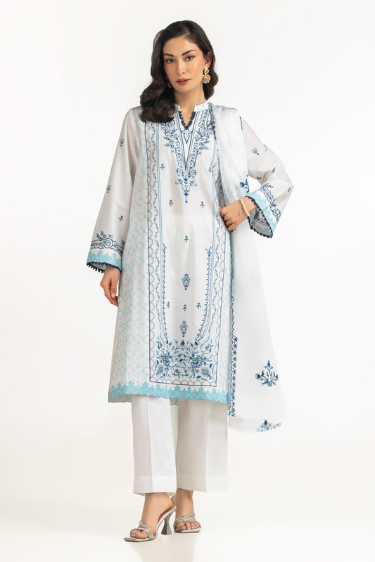 3PC Lawn Embroidered Suit IUSTKSD-2041