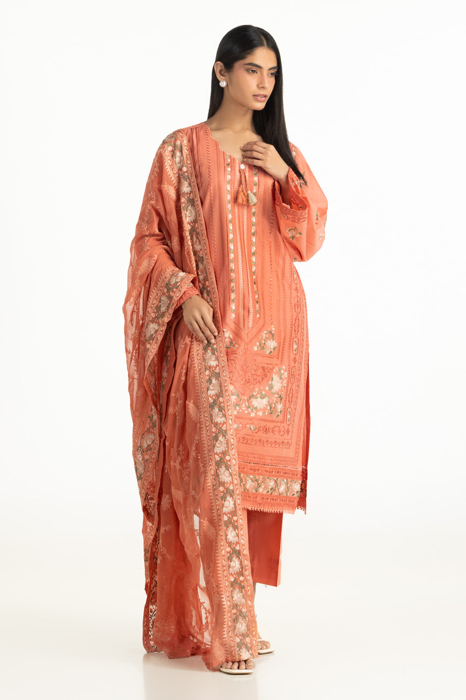 3PC Lawn Embroidered Suit