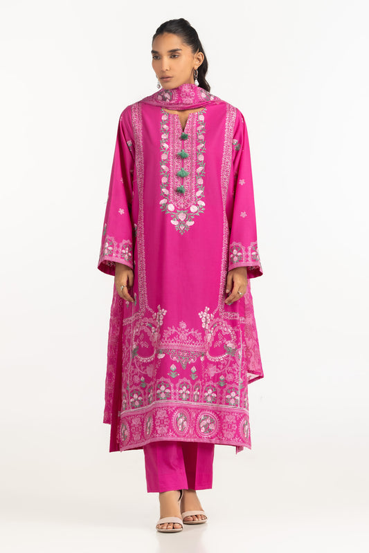 3PC Lawn Embroidered Suit IUSTKSD-2093