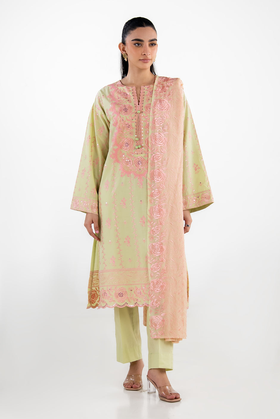 3PC Lawn Embroidered Suit