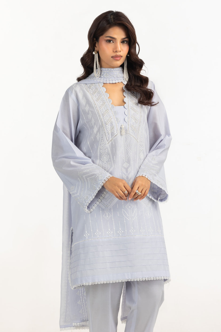 3PC Lawn Embroidered Suit