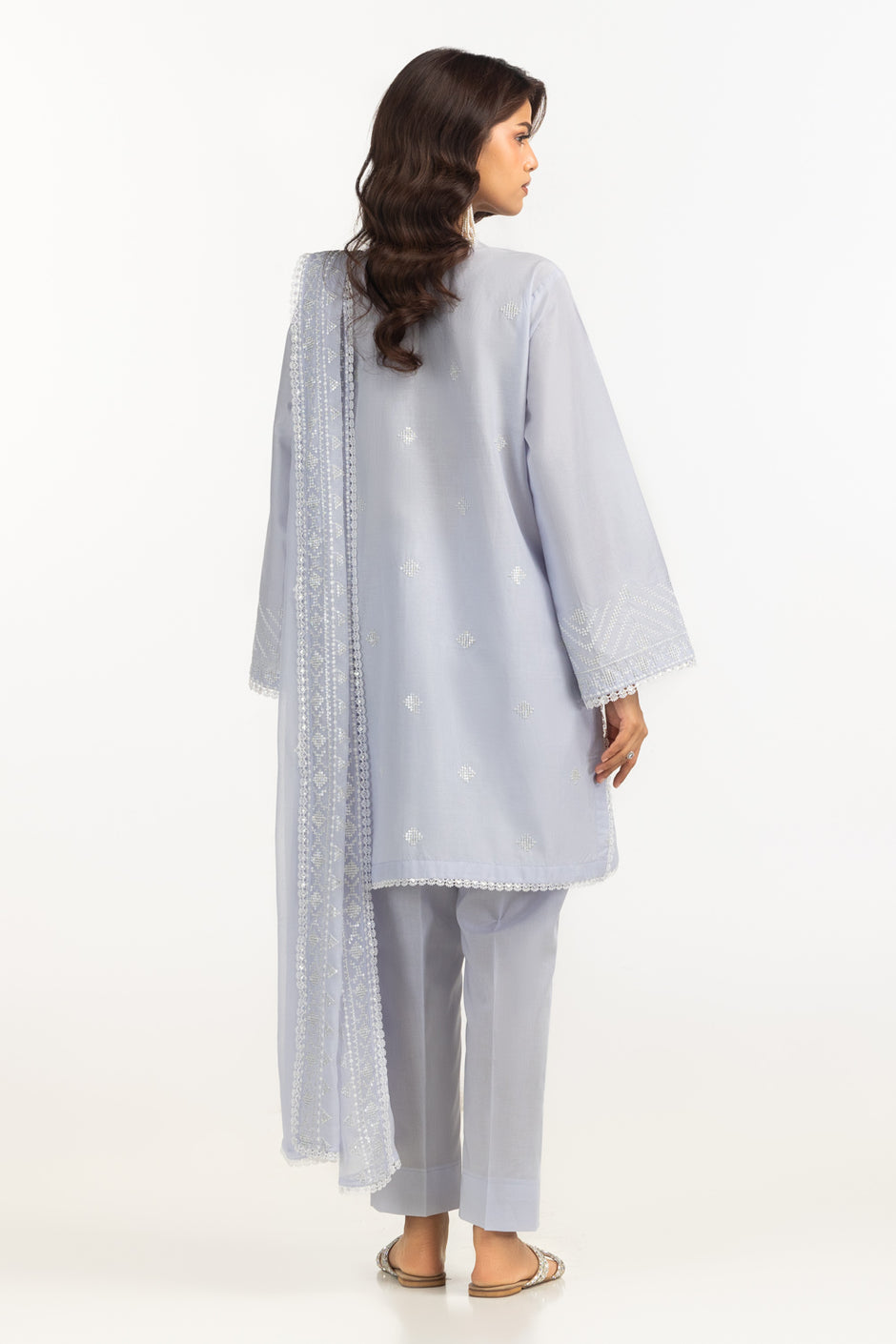 3PC Lawn Embroidered Suit