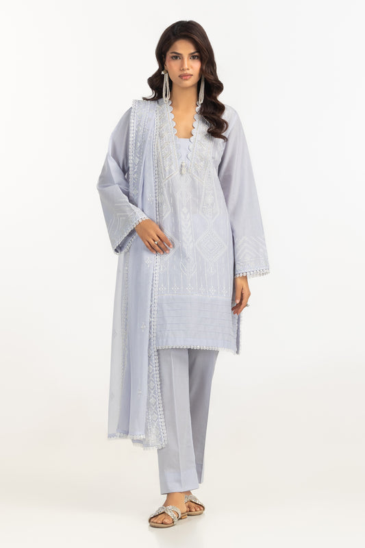 3PC Lawn Embroidered Suit IUSTKSD-2156