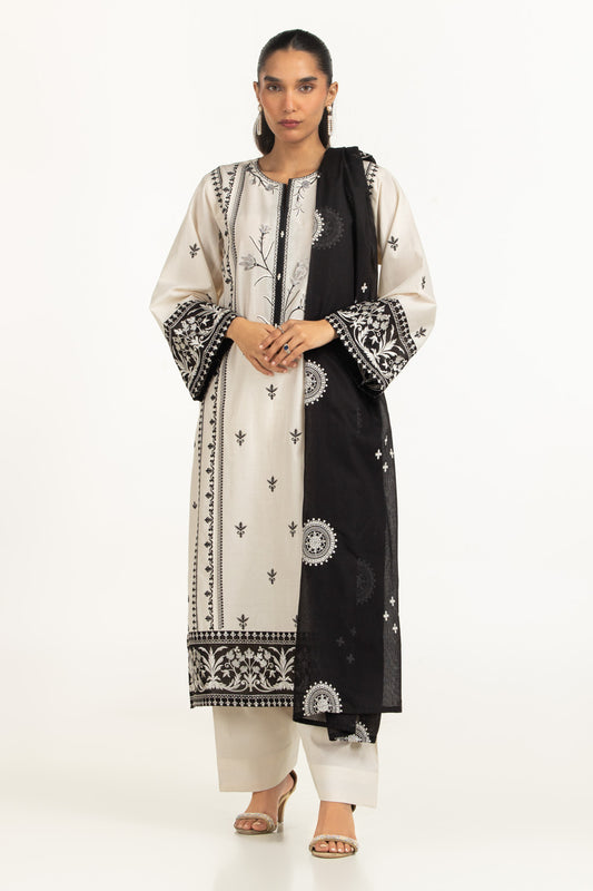 3PC Lawn Embroidered Suit IUSTKSD-2210