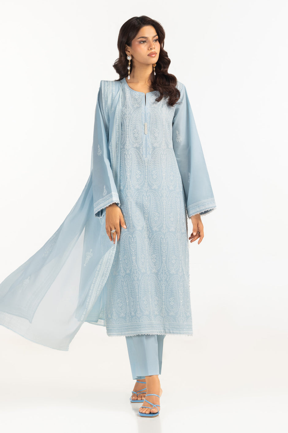 3PC Lawn Embroidered Suit