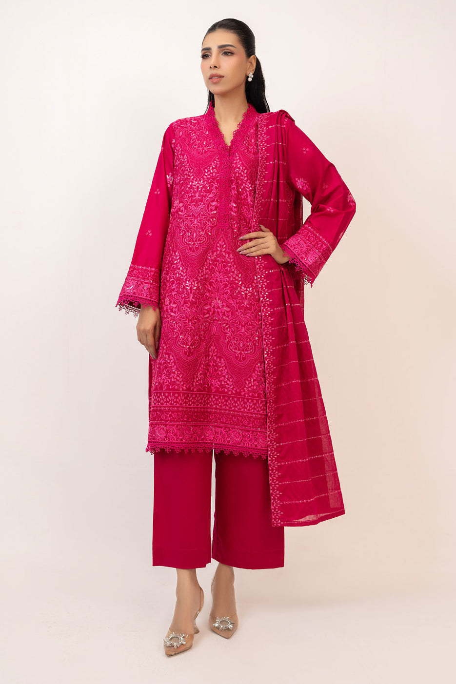 3PC Lawn Embroidered Suit