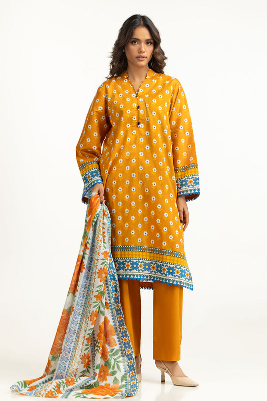 3PC Lawn Printed Suit IUSTKSD-1260