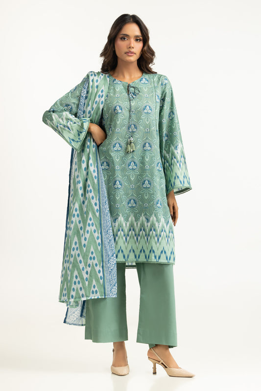 3PC Lawn Printed Suit IUSTKSD-2014