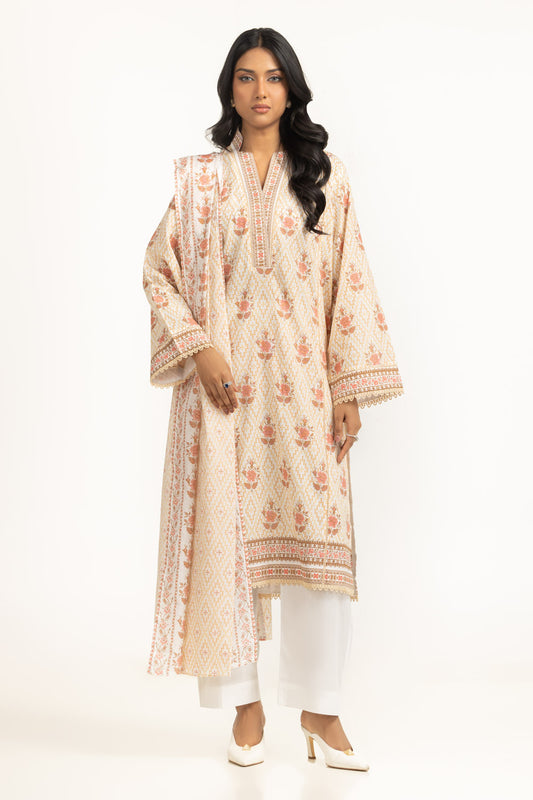 3PC Lawn Printed Suit IUSTKSD-2015
