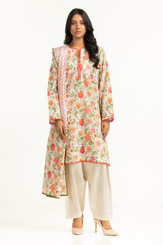3PC Lawn Printed Suit IUSTKSD-2019
