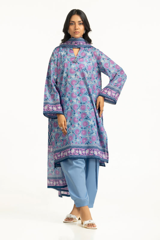 3PC Lawn Printed Suit IUSTKSD-2023