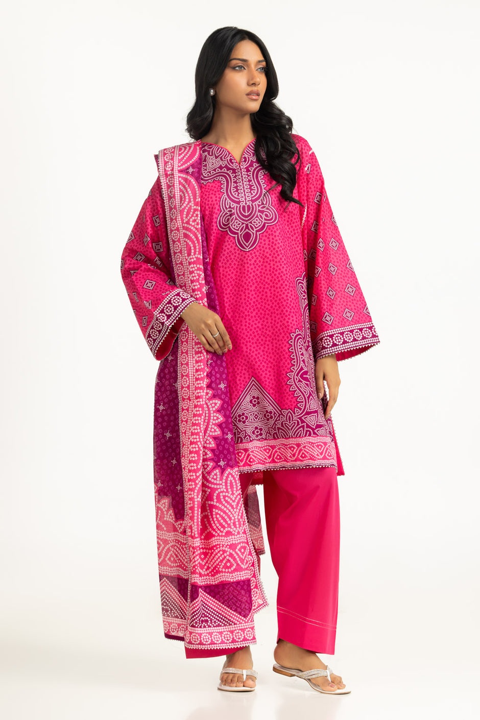 3PC Lawn Printed Suit IUSTKSD-2049