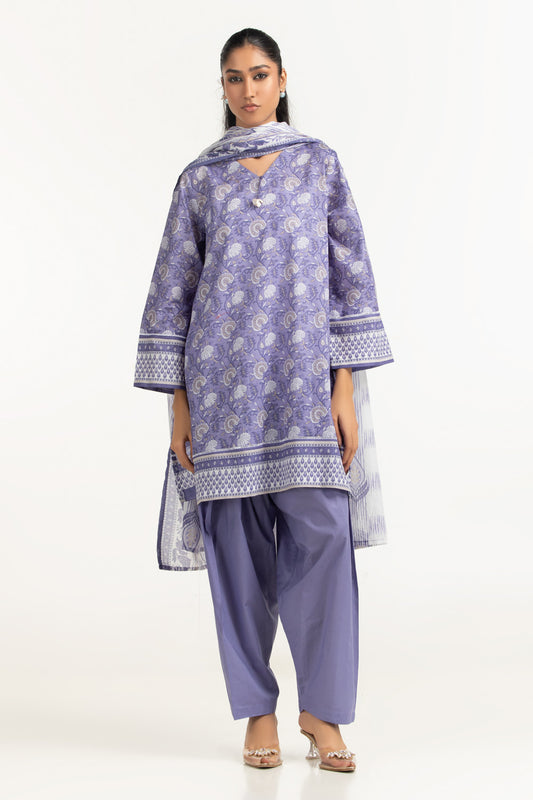 3PC Lawn Printed Suit IUSTKSD-2101