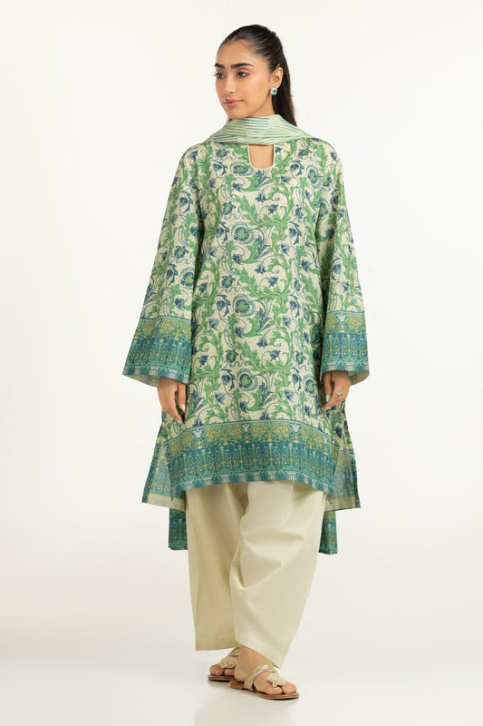 3PC Lawn Printed Suit IUSTKSD-2105