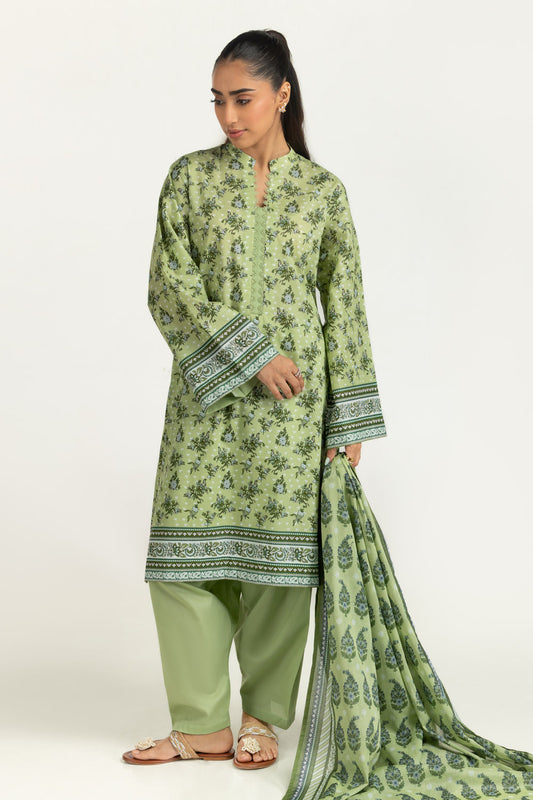 3PC Lawn Printed Suit IUSTKSD-2116