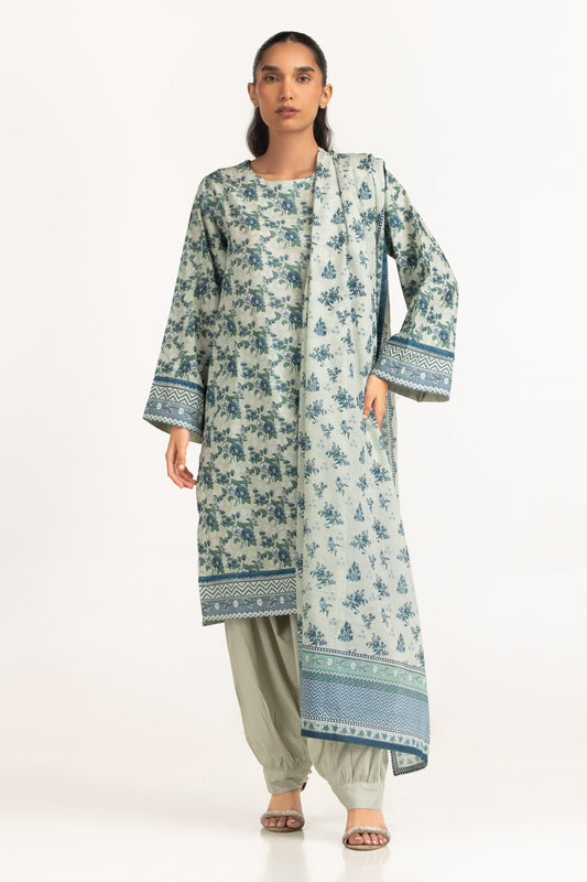 3PC Lawn Printed Suit IUSTKSD-2213