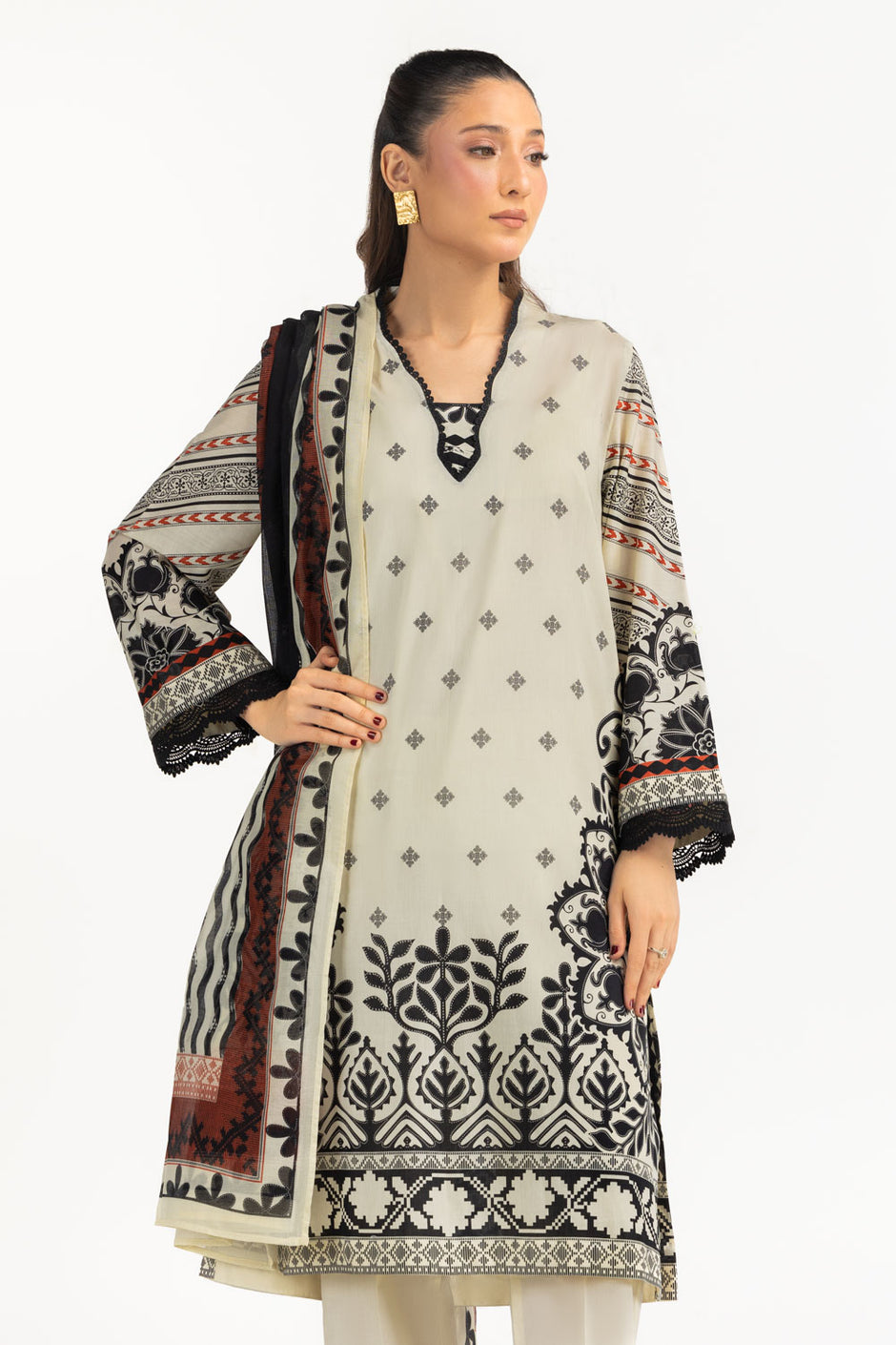 3PC Lawn Printed Suit
