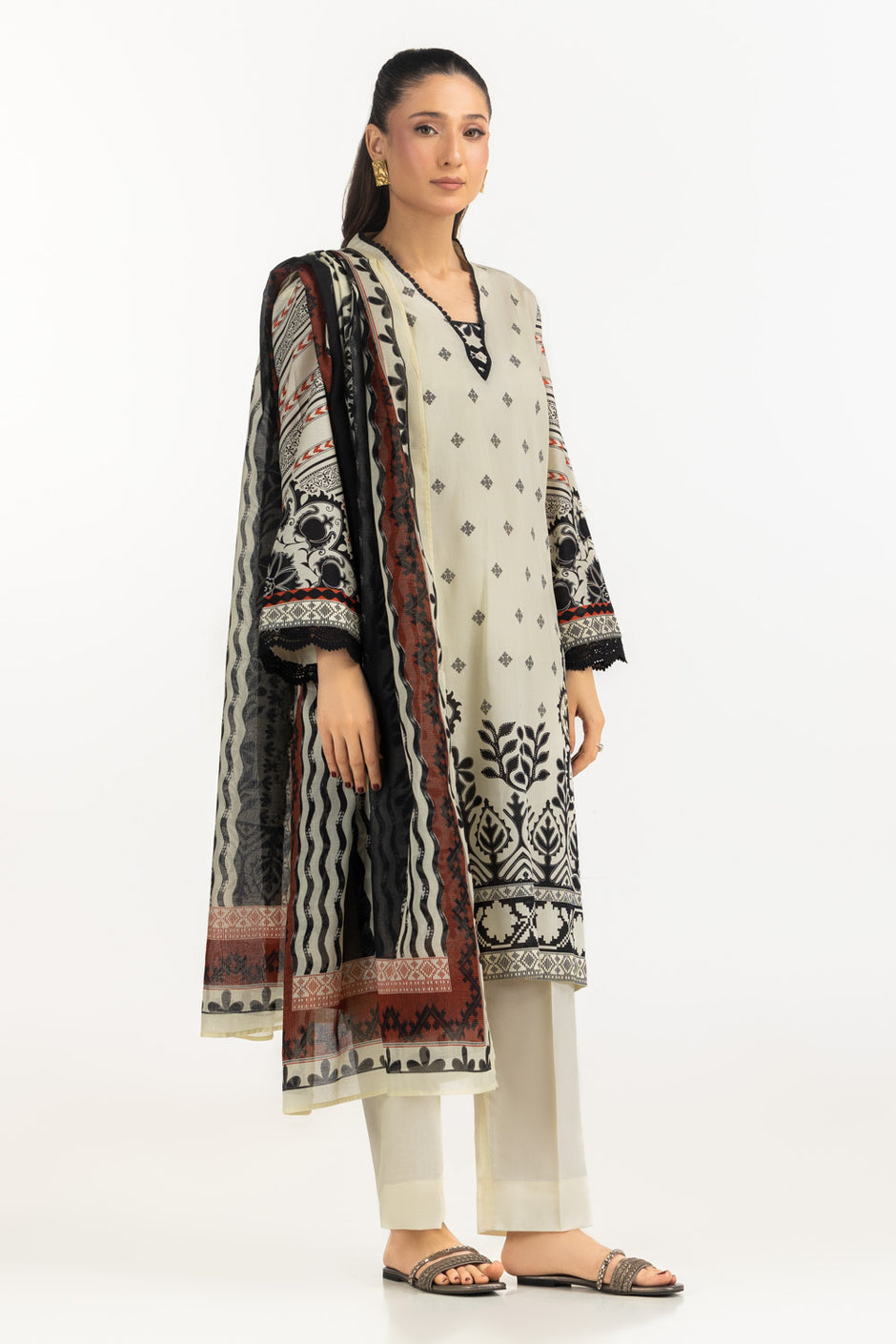 3PC Lawn Printed Suit